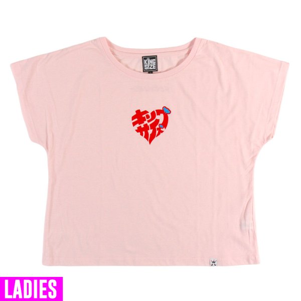 画像1: [レディース] KINGSIZE（キングサイズ）“HEART WOMEN'S DOLMAN TEE” (1)