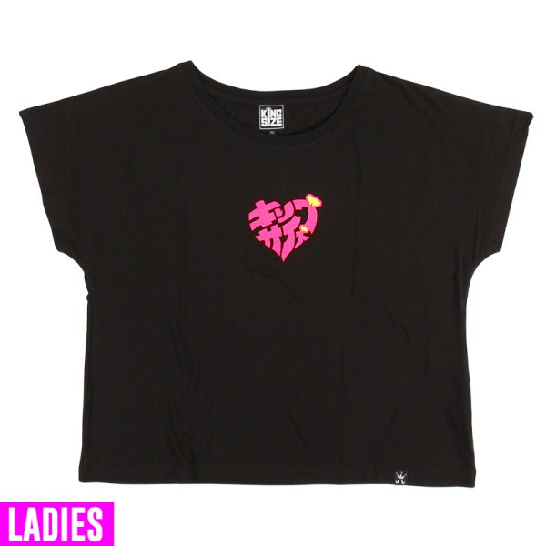 画像1: [レディース] KINGSIZE（キングサイズ）“HEART WOMEN'S DOLMAN TEE” (1)