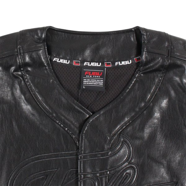 画像4: FUBU(フブ) “FAUX LEATHER BASEBALL SHIRTS” (4)