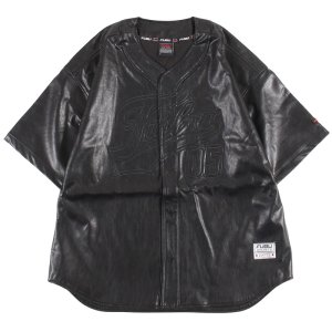 FUBUベースボールシャツ FUBU（フブ） “FAUX LEATHER BASEBALL SHIRTS” - DISSIDENT WEB SHOP