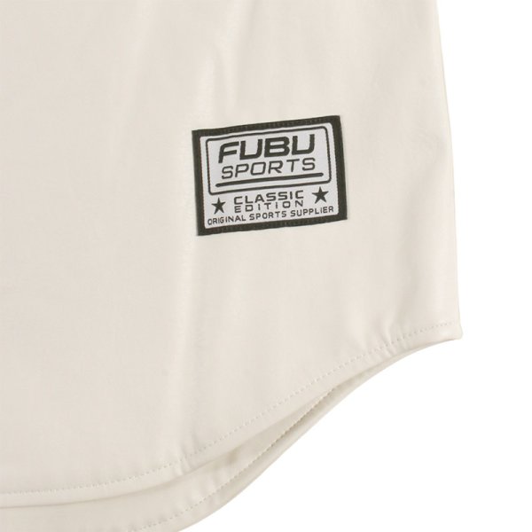 画像8: 【ラストXLのみ】FUBU（フブ） “FAUX LEATHER BASEBALL SHIRTS” (8)