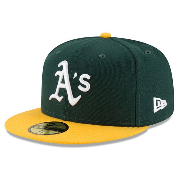 画像1: NEWERA（ニューエラ）“59FIFTY MLBオンフィールド オークランド・アスレチックス ホーム” (1)