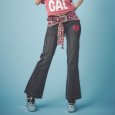 画像1: CANDY GALFY(キャンディーガルフィー) “GALローライズフレアデニム” (1)