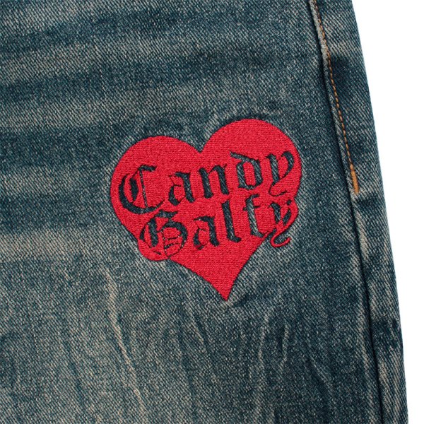 画像6: 【ラストメス犬（S）のみ】CANDY GALFY(キャンディーガルフィー) “GALローライズフレアデニム” (6)