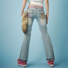 画像11: 【ラストメス犬（S）のみ】CANDY GALFY(キャンディーガルフィー) “GALローライズフレアデニム” (11)