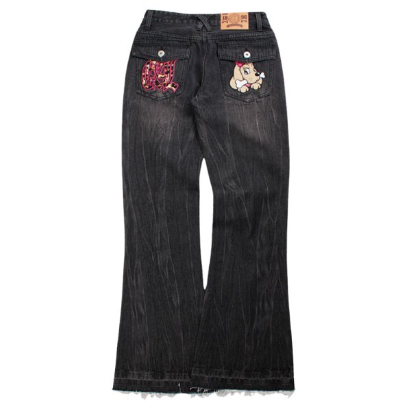 画像4: CANDY GALFY(キャンディーガルフィー) “GALローライズフレアデニム” (4)