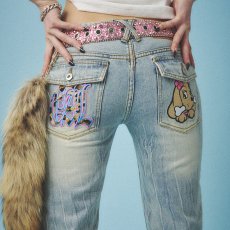 画像12: 【ラストメス犬（S）のみ】CANDY GALFY(キャンディーガルフィー) “GALローライズフレアデニム” (12)
