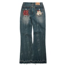 画像4: 【ラストメス犬（S）のみ】CANDY GALFY(キャンディーガルフィー) “GALローライズフレアデニム” (4)