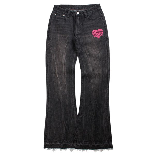 画像3: CANDY GALFY(キャンディーガルフィー) “GALローライズフレアデニム” (3)