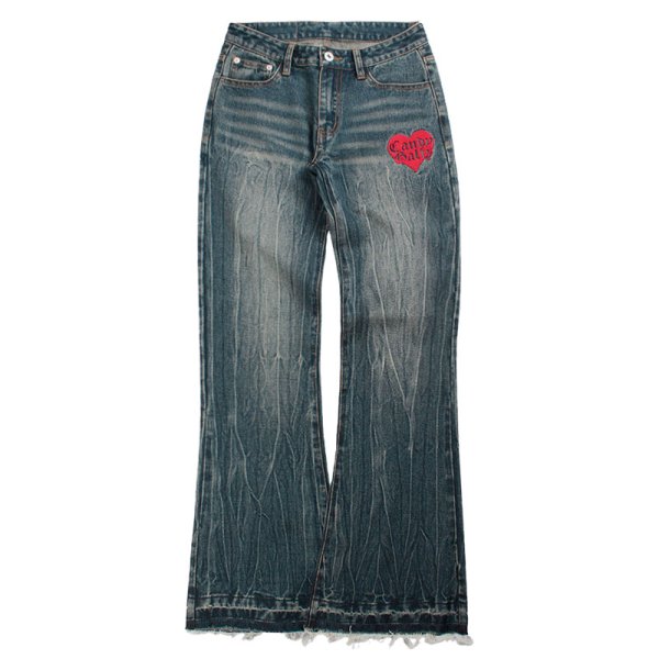 画像3: 【ラストメス犬（S）のみ】CANDY GALFY(キャンディーガルフィー) “GALローライズフレアデニム” (3)