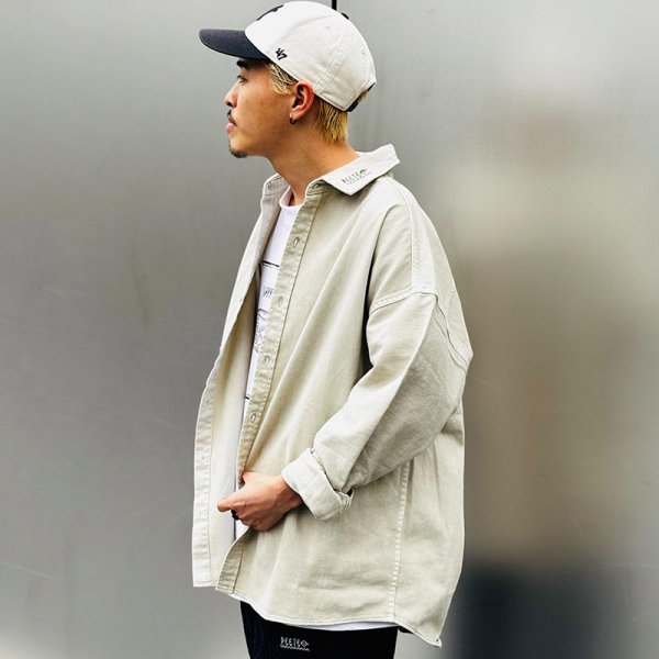 画像10: 【ラストXLのみ】PeeTee. (ピーティー) “PIGMENT L/S SHIRTS” (10)