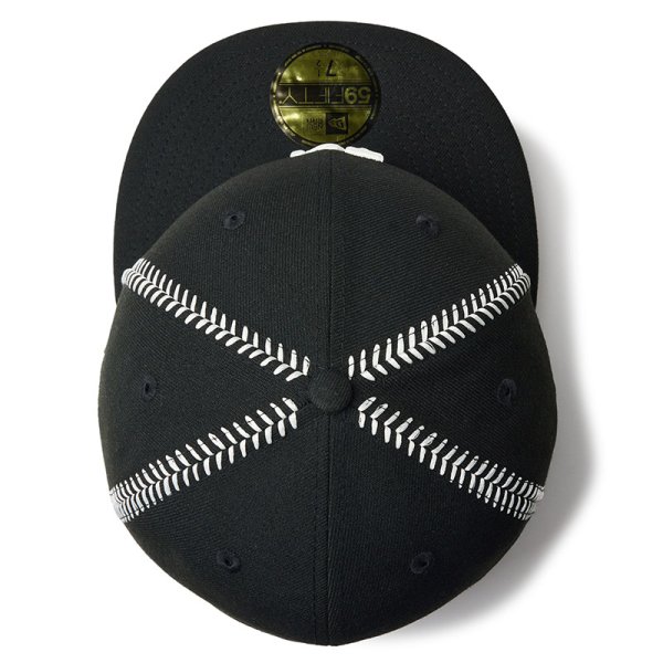 画像5: NEWERA(ニューエラ)“59FIFTY MLB BALL STITCH ロサンゼルス・ドジャース ブラック” (5)