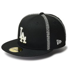 画像3: NEWERA（ニューエラ）“59FIFTY MLB BALL STITCH ロサンゼルス・ドジャース ブラック” (3)