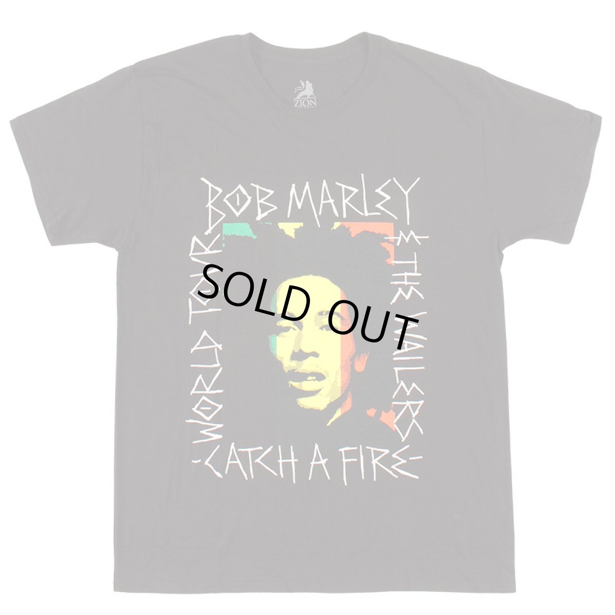 画像1: ZION ROOTSWEAR（ザイオンルーツウエア） “BOB MARLEY RASTA SCRATCH TEE” (1)