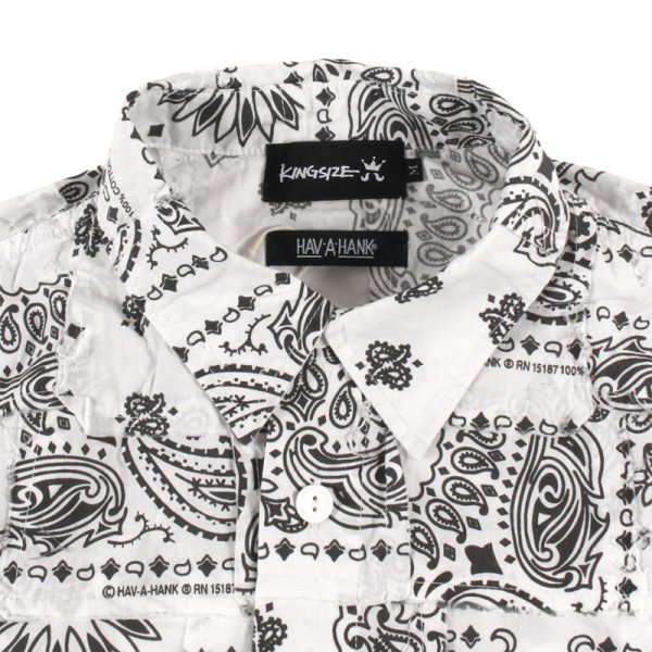 画像3: 【ラストMのみ】KINGSIZE（キングサイズ）“PAISLEY S/S SHIRTS” (3)