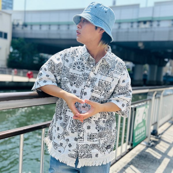 画像12: 【ラストMのみ】KINGSIZE（キングサイズ）“PAISLEY S/S SHIRTS” (12)