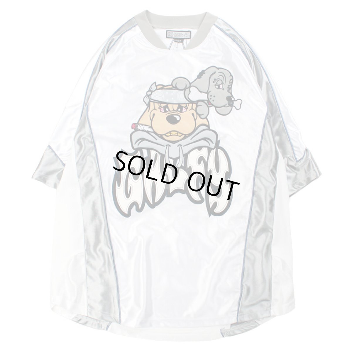 画像2: 【半額】【ラスト大型犬（XL）のみ】GALFY(ガルフィー) “病みに争いしサイバーTシャツ” (2)