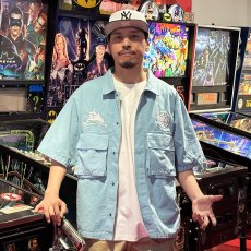 画像16: 【ラストMのみ】KINGSIZE（キングサイズ）“x RYO the SKYWALKER COLLABO FATIGUE SHIRTS” (16)