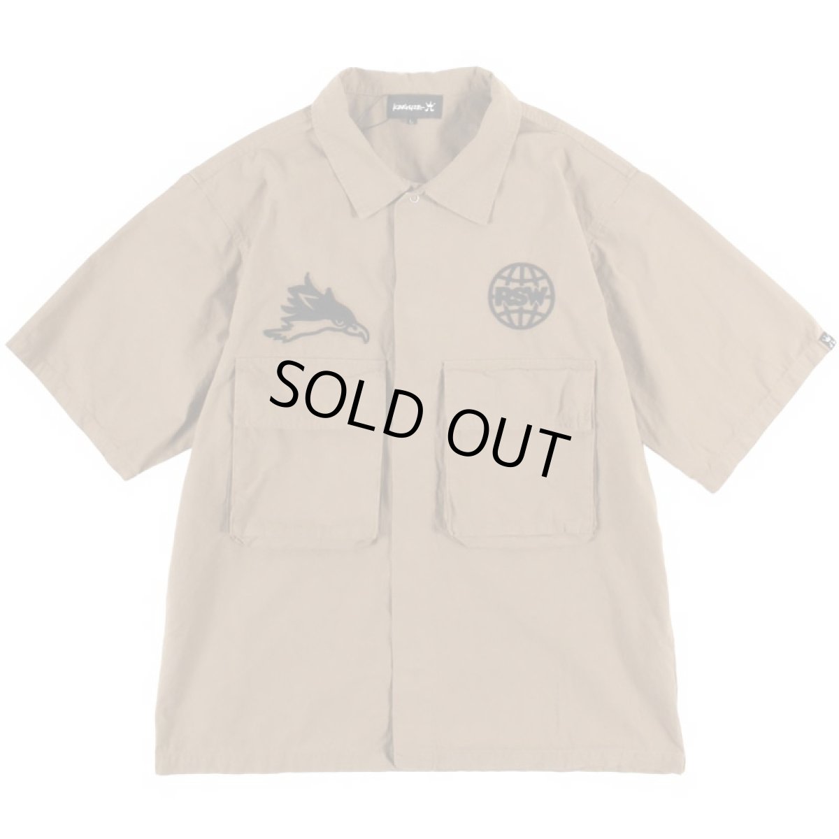 画像2: 【30%OFF】KINGSIZE（キングサイズ）“x RYO the SKYWALKER COLLABO FATIGUE SHIRTS” (2)