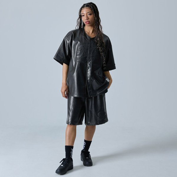 画像12: FUBU(フブ) “FAUX LEATHER BASEBALL SHIRTS” (12)