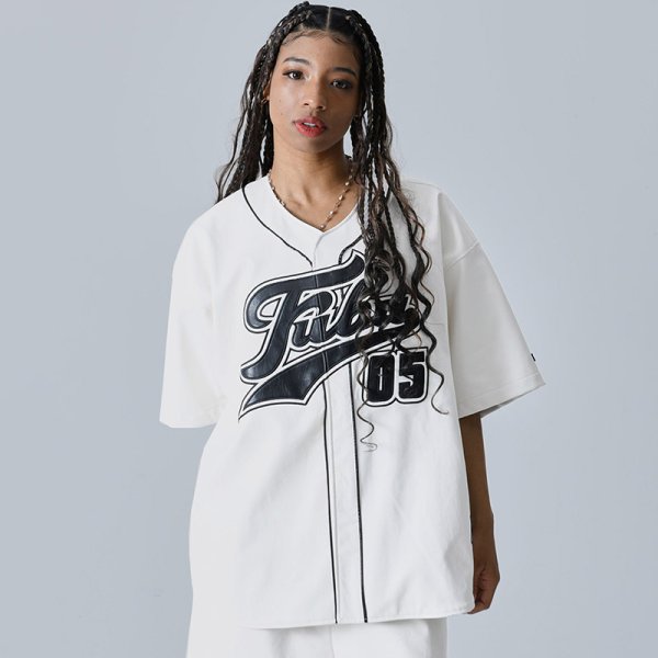 画像20: 【ラストXLのみ】FUBU（フブ） “FAUX LEATHER BASEBALL SHIRTS” (20)