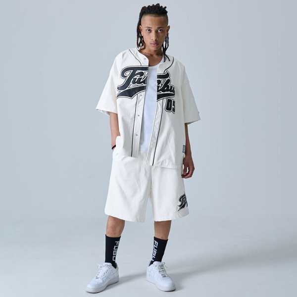 画像19: 【ラストXLのみ】FUBU（フブ） “FAUX LEATHER BASEBALL SHIRTS” (19)