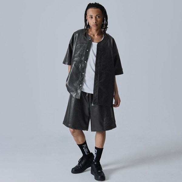 画像18: FUBU(フブ) “FAUX LEATHER BASEBALL SHIRTS” (18)