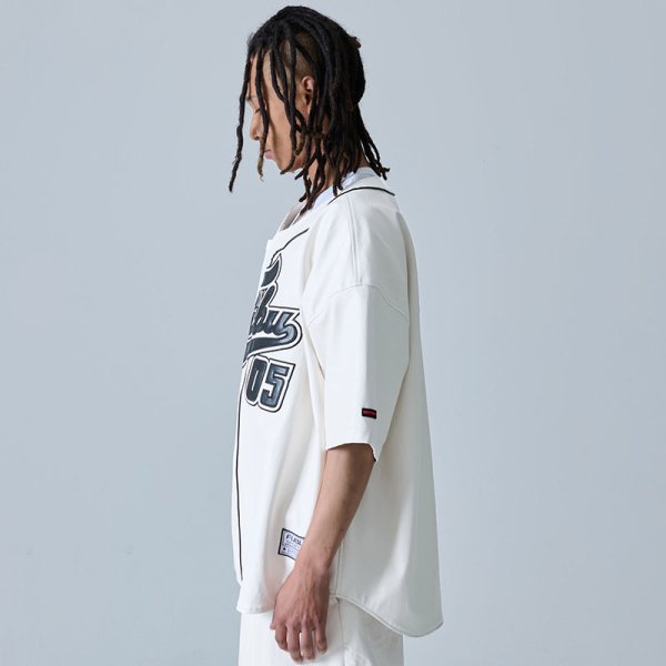 画像13: 【ラストXLのみ】FUBU（フブ） “FAUX LEATHER BASEBALL SHIRTS” (13)