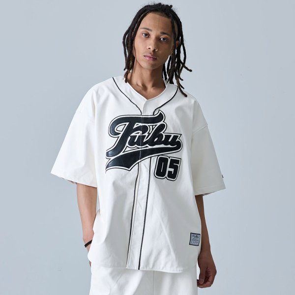 画像15: 【ラストXLのみ】FUBU（フブ） “FAUX LEATHER BASEBALL SHIRTS” (15)