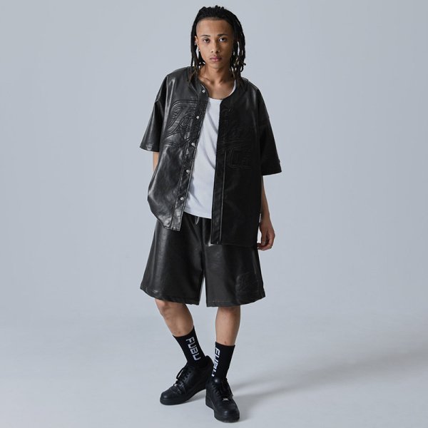 画像19: FUBU(フブ) “FAUX LEATHER BASEBALL SHIRTS” (19)