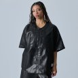 画像1: FUBU（フブ） “FAUX LEATHER BASEBALL SHIRTS” (1)