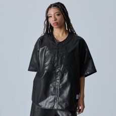 画像1: FUBU（フブ） “FAUX LEATHER BASEBALL SHIRTS” (1)