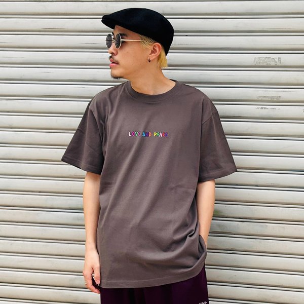 画像8: 【ラストXXLのみ】PeeTee. (ピーティー) “MULTI COLOR LOVE AND PEACE TEE” (8)