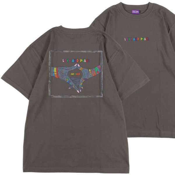 画像1: PeeTee. (ピーティー) “MULTI COLOR LOVE AND PEACE TEE” (1)