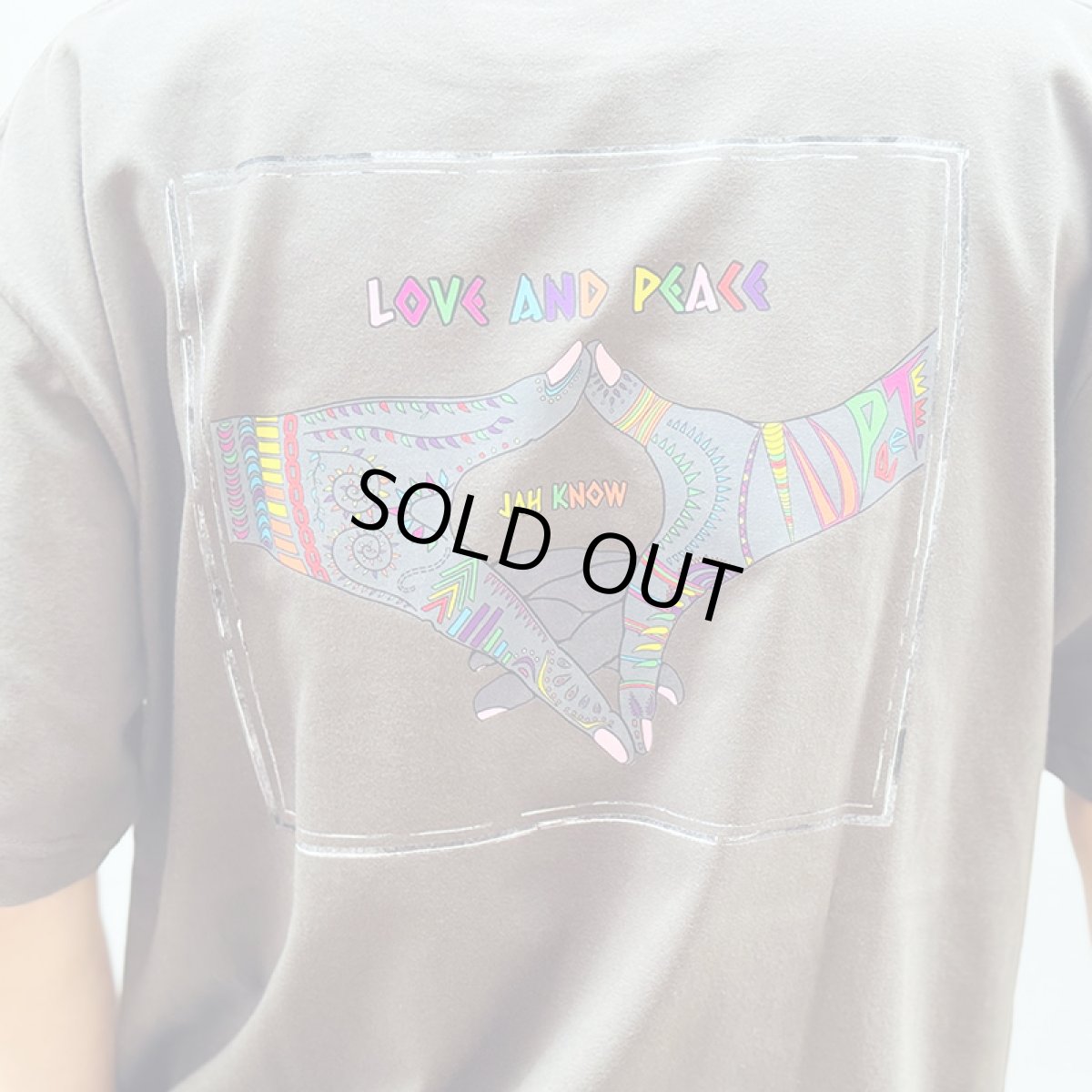 画像11: 【ラストXXLのみ】PeeTee. (ピーティー) “MULTI COLOR LOVE AND PEACE TEE” (11)