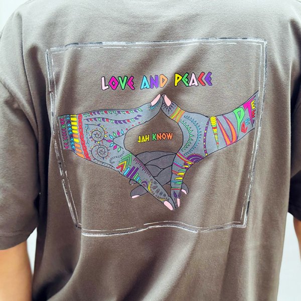 画像11: 【ラストXXLのみ】PeeTee. (ピーティー) “MULTI COLOR LOVE AND PEACE TEE” (11)