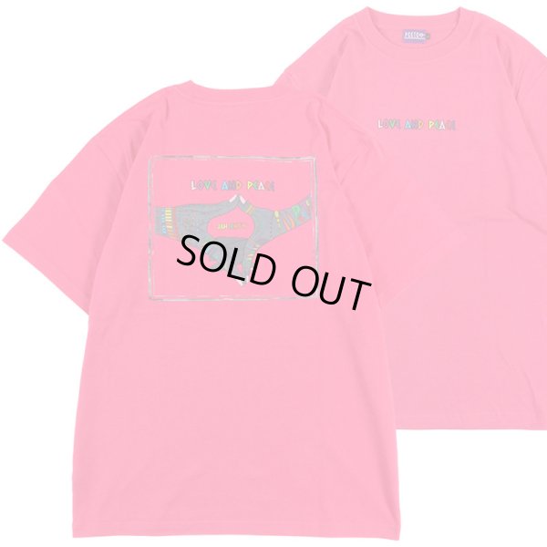 画像1: 【ラストXLのみ】PeeTee. (ピーティー) “MULTI COLOR LOVE AND PEACE TEE” (1)