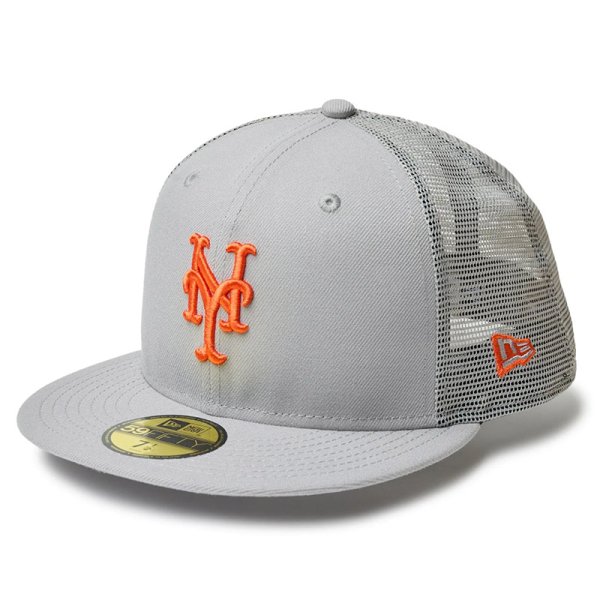 画像1: NEWERA（ニューエラ）“59FIFTY トラッカー Beautiful Beach ニューヨーク・メッツ グレー” (1)