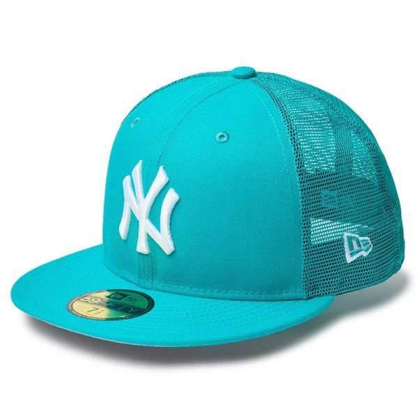 画像1: NEWERA（ニューエラ）“59FIFTY トラッカー Beautiful Beach ニューヨーク・ヤンキース ティールブリーズ” (1)