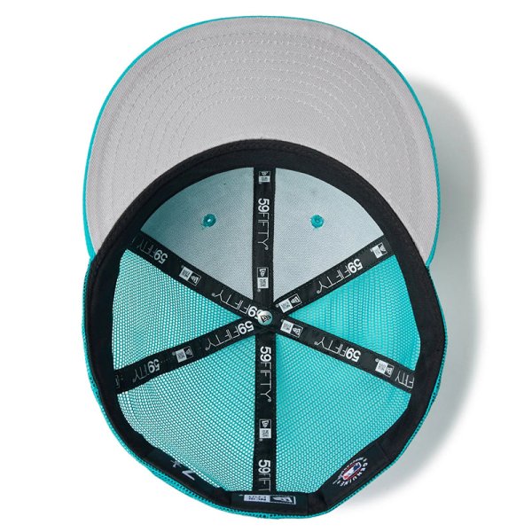 画像4: NEWERA（ニューエラ）“59FIFTY トラッカー Beautiful Beach ニューヨーク・ヤンキース ティールブリーズ” (4)