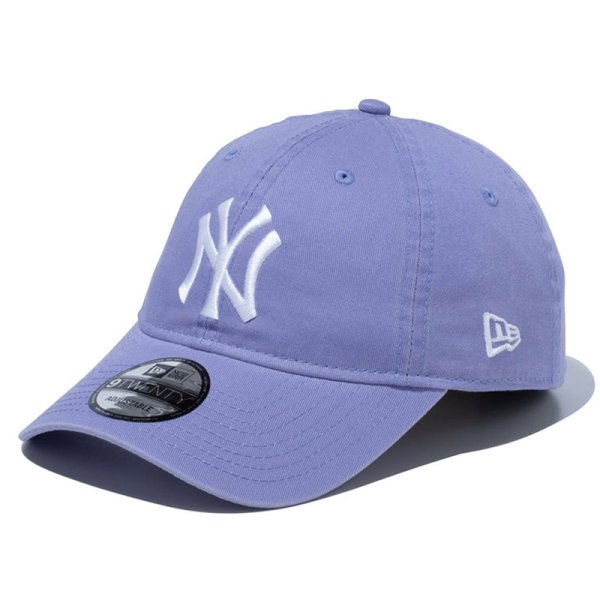 画像1: NEWERA（ニューエラ）“9TWENTY ニューヨーク・ヤンキース ウォッシュドコットン ラベンダー × ホワイト” (1)