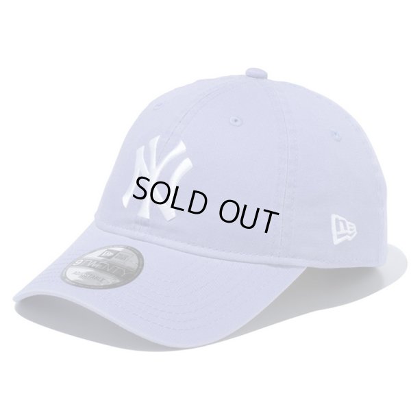 画像1: NEWERA（ニューエラ）“9TWENTY ニューヨーク・ヤンキース ウォッシュドコットン ラベンダー × ホワイト” (1)