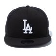 画像2: NEWERA（ニューエラ）“9FIFTY トラッカー ロサンゼルス・ドジャース ブラック × ホワイト” (2)