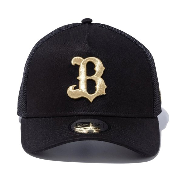 画像2: NEWERA（ニューエラ）“9FORTY A-Frame トラッカー オリックス・バファローズ ブラック × ゴールド” (2)