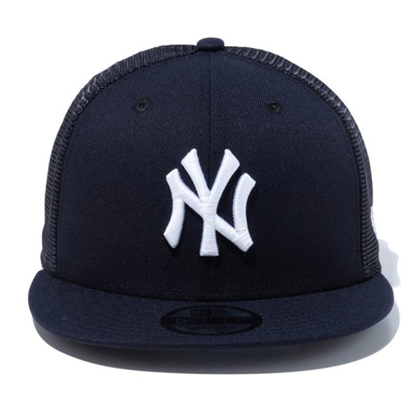 画像2: NEWERA（ニューエラ）“9FIFTY トラッカー ニューヨーク・ヤンキース ネイビー × ホワイト” (2)