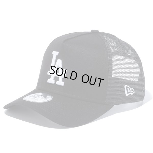 画像1: NEWERA（ニューエラ）“9FORTY A-Frame トラッカー ロサンゼルス・ドジャース ブラック × ホワイト” (1)