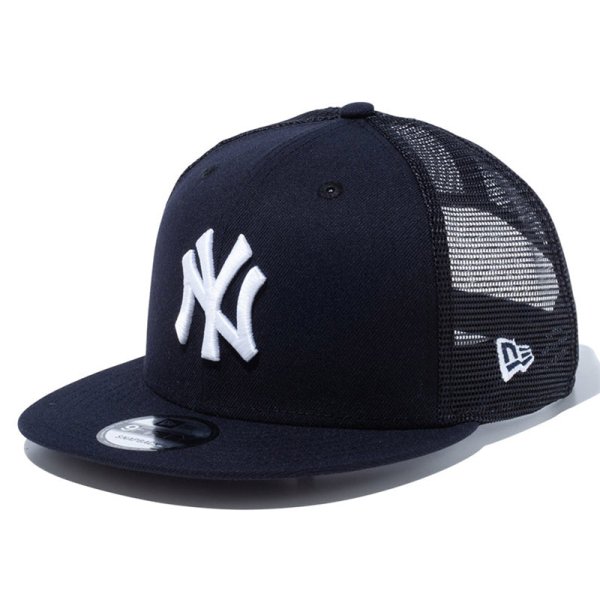 画像1: NEWERA（ニューエラ）“9FIFTY トラッカー ニューヨーク・ヤンキース ネイビー × ホワイト” (1)