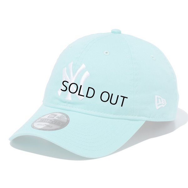 画像1: NEWERA（ニューエラ）“9TWENTY ニューヨーク・ヤンキース ウォッシュドコットン ブルーティント × ホワイト” (1)