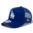 画像1: NEWERA（ニューエラ）“9FORTY A-Frame トラッカー ロサンゼルス・ドジャース ダークロイヤル × ホワイト” (1)