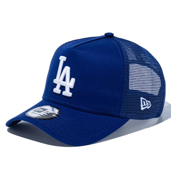 画像1: NEWERA（ニューエラ）“9FORTY A-Frame トラッカー ロサンゼルス・ドジャース ダークロイヤル × ホワイト” (1)